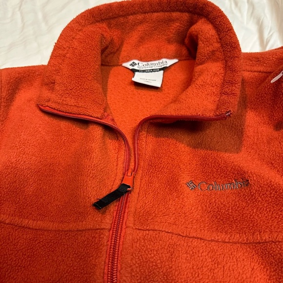 Columbia Red Fleece Jacket - Picture 1 of 5